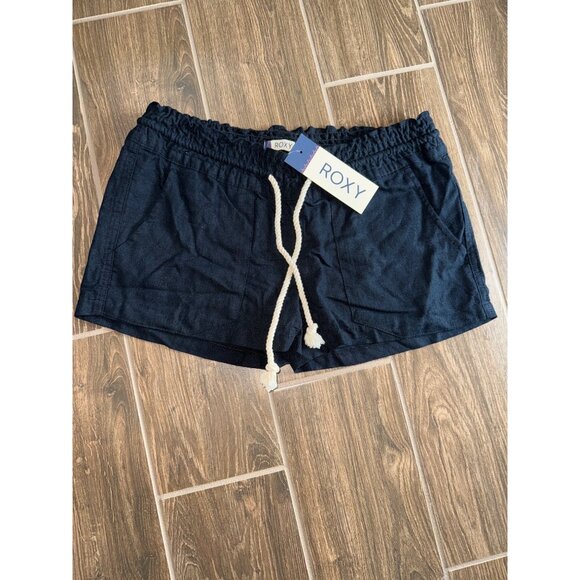 Roxy Oceanside Short Black NEW size XS drawstring waist - Picture 2 of 4